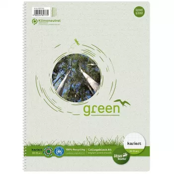 Staufen Ursus College Block DIN A4 60 g/m² 80 sheets squared (Ruling 28) 4-Hole punched