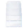 Exacompta A5 Brochure Holder, 3 compartments, polystyrene, 154 x 181 x 280 mm (75158D)