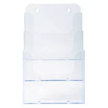 Exacompta A5 Brochure Holder, 3 compartments, polystyrene, 154 x 181 x 280 mm (75158D)