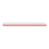 ARISTO Triangular Scale Ruler Type B, White (AR23704EB)