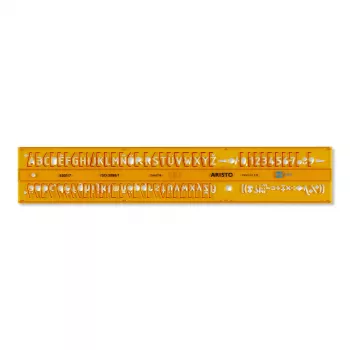 ARISTO Lettering Stencil, Straight 7 mm, ISO 3098-1 / DIN 6776, Type B, H-Profile (AR5301/7)