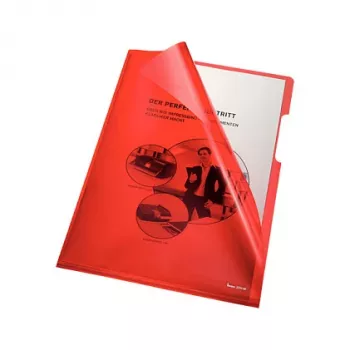 Esselte Leitz bene L-Shaped Folder for A4, Transparent, 100 Pack