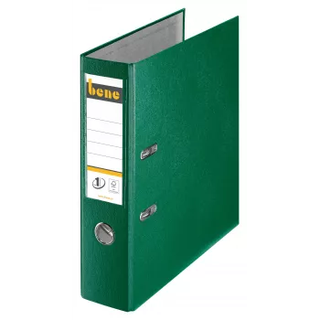 Bene A4 80 mm Green PP Plastic Lever Arch File