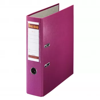 Bene 291400BRO Lever Arch File A4 Bordeaux 80 mm Spine 600 Sheets Chipboard