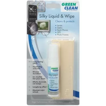 GREEN CLEAN GCLC-1000 Optical Cleaning Kit - Cleaning Fluid and Microfibre Cloth