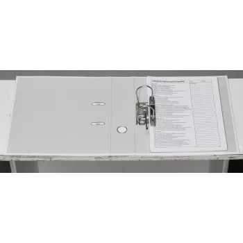 Donau Elektronik Klassik lever arch file white cardboard 7.5 cm DIN A4