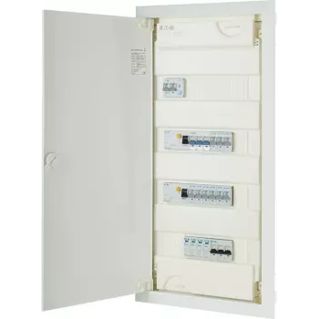 Eaton KLV-PW-48-2PXL-2PXF-9PLI-1AFDD Flush-Mounted Small Distribution Board 4-Row with AFDD (194711-B)