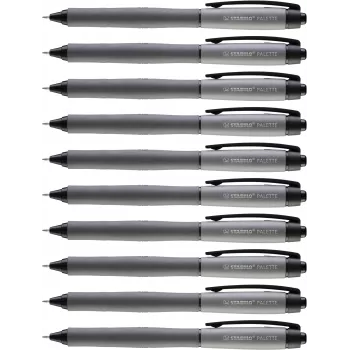 STABILO Palette Gel Pen, Retractable, 0.4 mm, Black