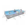 AVENLI 394x207x80 cm Rectangular Steel Frame Pool with Filter Pump, Ladder, Cover and Ground Sheet