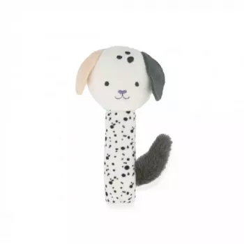 Kaloo Stimuli Soft Rattle Toy with Safe Mirror - Puppy
