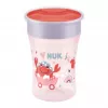 NUK Magic Cup 230 ml Red 360° Drinking Rim Training Cup for Toddlers from 8+ Months, Leak-Proof, BPA-Free, Dishwasher-Safe