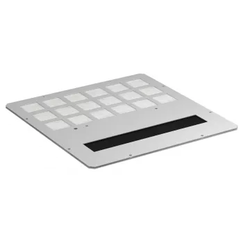 EFB PRO-MOD06A.GR Cable Management Module with Brush Seal and Dust Filter, Opening Type A, Light Grey (RAL 7035)