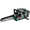 METABO MS 18 LTX BL 25 (601595900) SET Cordless Chainsaw (Green/Black, Li-Ion Battery 4.0Ah 18V)