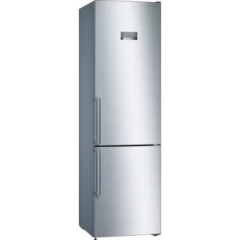 Bosch KGN397LEQ Freestanding Fridge-Freezer with NoFrost, VitaFresh, 363 l, Inox Look, Energy Efficiency Class E
