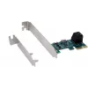 Exsys EX-3519 SATA Controller PCIe x1 for 2 HDD and SSD Drives - SATA III 6 Gbit/s