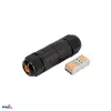 BEMKO IP68 3-Pole Cable Connector, Quick Connection, Black