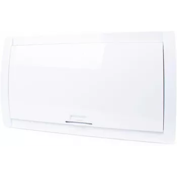 ADELID RM-PT-18P Flush-Mounted Distribution Board 18 Modules 2x9 Transparent Smoked Glass Door