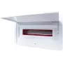 ADELID RM-PT-18P Flush-Mounted Distribution Board 18 Modules 2x9 Transparent Smoked Glass Door