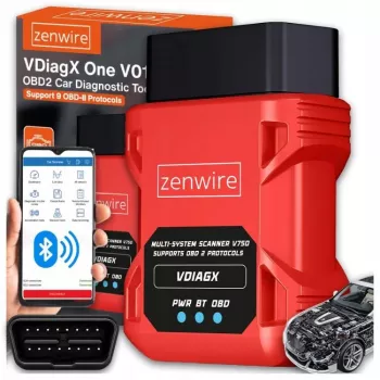 OBD2 diagnostic scanner ELM327 VDiagX V016 Bluetooth interface tester