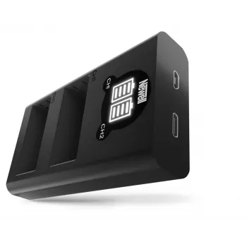 Newell dual-channel DL-USB-C charger for Fujifilm NP-W126 batteries
