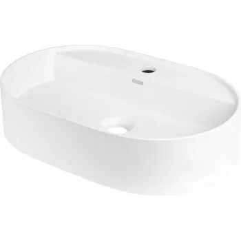 DEANTE Granite Washbasin with Faucet Island - Oval - Matt Black