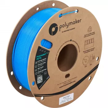 Polymaker PETG 3D Printer Filament, 1.75 mm, 1 kg, Electric Blue (PB05012)