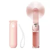 Jisulife Life8 Handheld Fan Portable USB Fan with Power Bank 2000mAh and Torch - Pink
