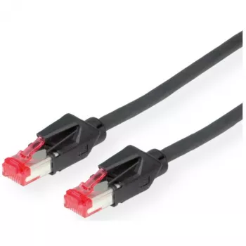 Draka Comteq S/FTP Patch Cable Cat6 10m - 15m - RJ-45 - RJ-45 - Black