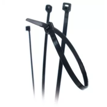 TRYTYT CV-300IW Black UV Cable Tie 280x3.6mm Nylon 6.6 (100 pcs)