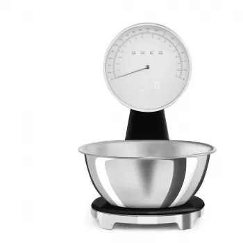 SMEG Analogue and Digital Kitchen Scale Black KSF01BLWW