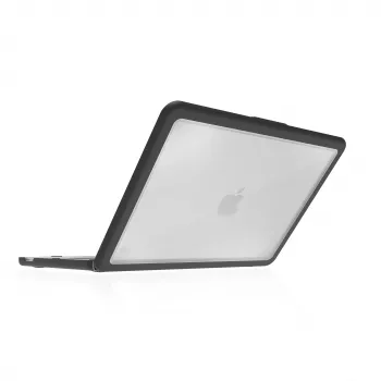 STM Dux Ultra Case for Apple MacBook Neo, Black/Transparent