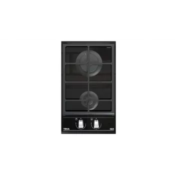 TEKA GAS HOB GZC 32300 XBC BK (E4) - 2-Burner Built-in Gas Hob with Cast Iron Grates, Black