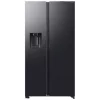 Samsung RS80F64KEFEO American Style Fridge Freezer, 615L, Total No Frost, Plumbed Water & Ice Dispenser, Refined Steel