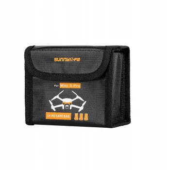 SUNNYLIFE Battery Carrying Case for DJI Mini 3 Pro / Mini 4 Pro - For 3 Li-Po Batteries (Black)