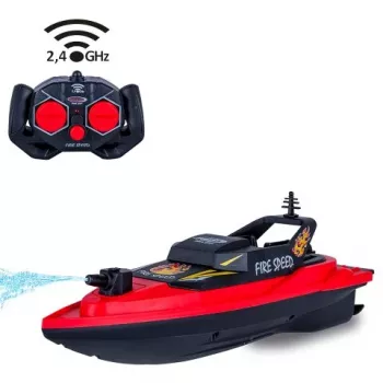 JAMARA Fire Speed RC Fire Rescue Boat 2.4GHz with Water Jet Function