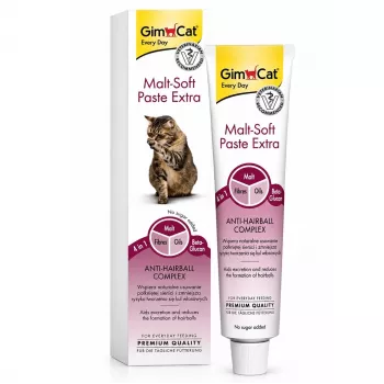 GimCat Malt-Soft Paste Extra - Anti-Hairball Paste for Cats, 100g