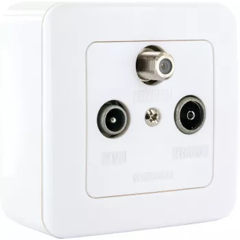 Schwaiger SAT Single Splitter Box 2.5 dB Set
