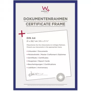 Walther New Lifestyle A4 picture frame 21x29.7 cm blue plastic KV130L