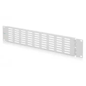 DIGITUS DN-97694 2U 19-Inch Blank Panel with Hinge and Ventilation, Grey