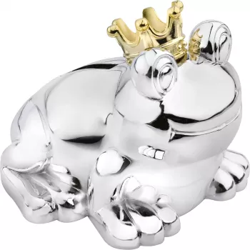 Zilverstad Money Box Frog King Silver Tarnish-Protected 6144261