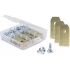 Delock Titanium-Coated Replacement Blades for Husqvarna, Gardena, Segway Robot Mowers, 30 Pieces