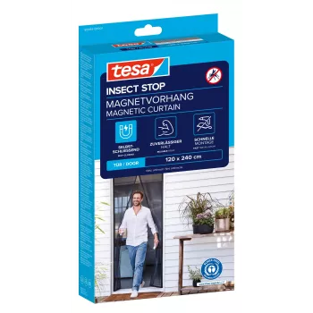 tesa Insect Stop Magnetic Insect Screen Door Anthracite 1.2 x 2.4 m
