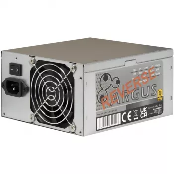 Inter-Tech HA-600AA2-Rev 600W ATX Power Supply - Black, Non-Modular, 120mm Fan
