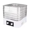 MEO MR-768 MAESTRO Food Dehydrator for Vegetables and Fruit, 520 W, 5 Tiers, Adjustable Temperature 35-70°C, Timer up to 48h, White & Transparent