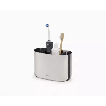 Joseph Joseph EasyStore Luxe Large Stainless Steel Toothbrush Holder
