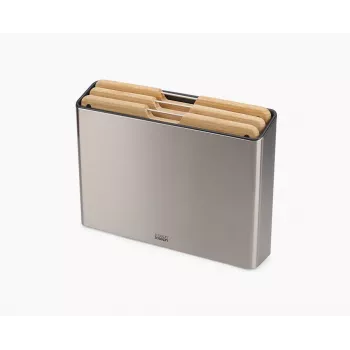 Joseph Joseph Folio Steel Bamboo 3-Piece Chopping Board Set, 60229