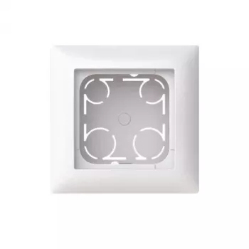 Busch-Jaeger Busch-balance SI Surface-Mounted Housing 1-Gang, High Profile, Studio White (RAL 9010), Halogen-Free, IP20