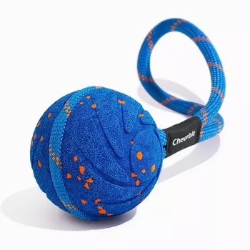 Cheerble Wicked Ball Air Rope Dog Toy, Royal Blue