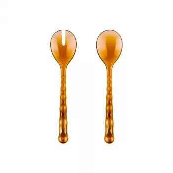 Guzzini Vanity Salad Servers Caramel