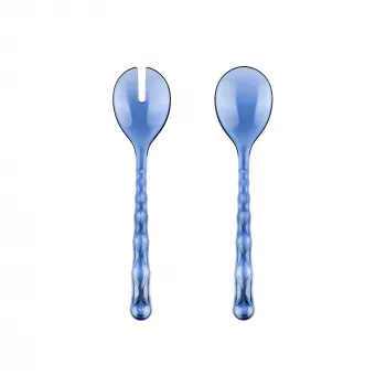 Guzzini Vanity Salad Servers Denim Blue Set of 2 Pieces